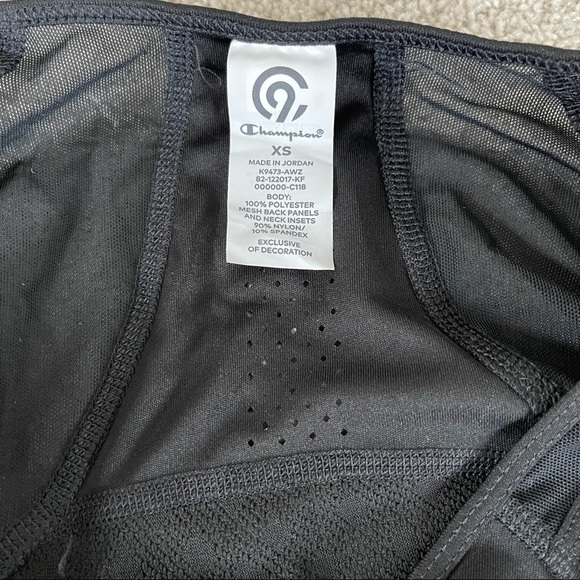 Champion Black Short Sleeve Workout Top - Picture 9 of 9